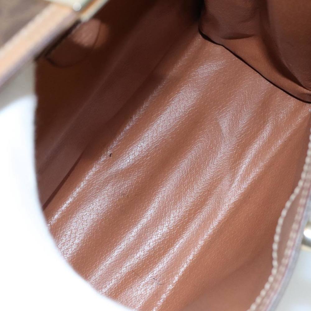 CELINE Macadam Canvas Hand Bag PVC Leather 2way Brown Auth bs21088 - Picture 10 of 16